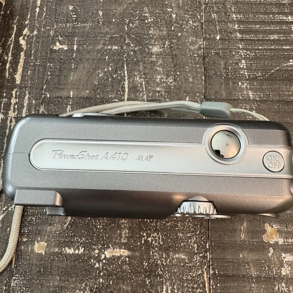 Canon PowerShot A410 Digital y2k Camera 3.2MP Silver Compact Digicam WORKS